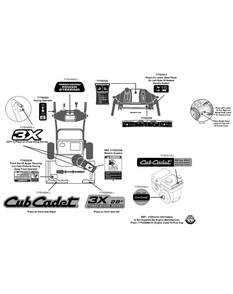 Label Map 28-Inch Diagram and Parts List for 3X28-INCH31BH55TB (31BH55TB709-31BH55TB710-31BH55TB756)(2014) Cub Cadet Snow Blower